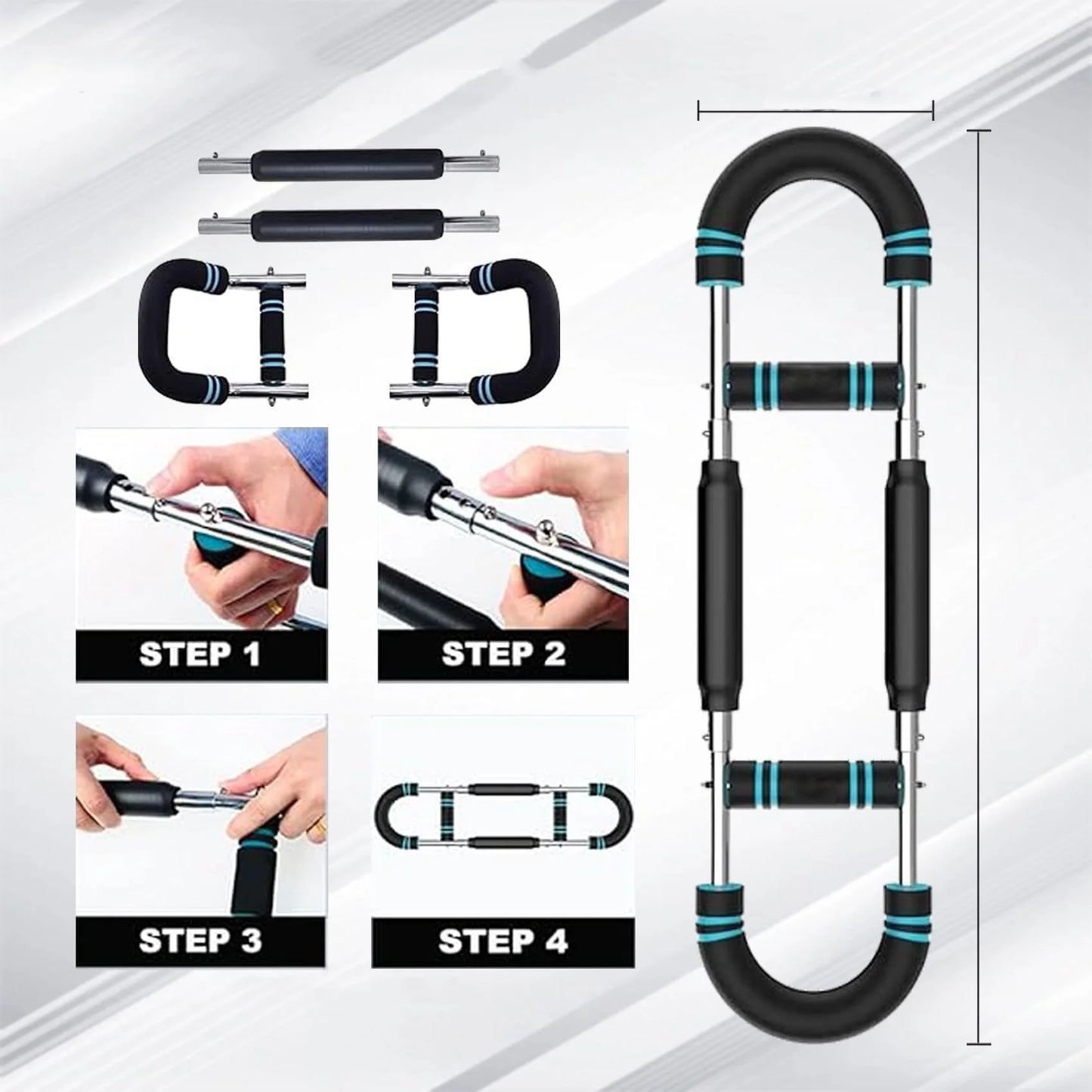 🏋️ Busk Charge™ Adjustable Hydraulic Arm Trainer