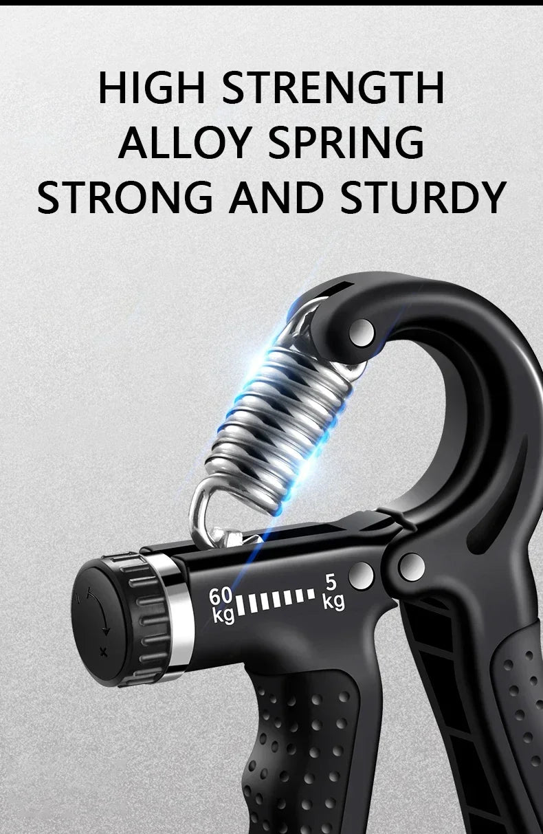 10-100kg Adjustable Hand Grip Strengthener Hand Grip Trainer With Counter Wrist Forearm And Hand Exerciser For Muscle Building