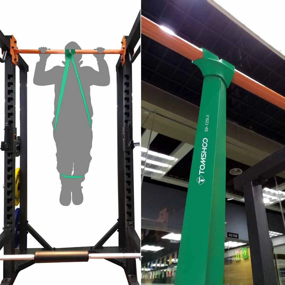 5 Packs Pull Up Assist Bands Set Resistance Loop Bands Powerlifting Exercise Stretch Bands with Door Anchor and Handle Pull Rope