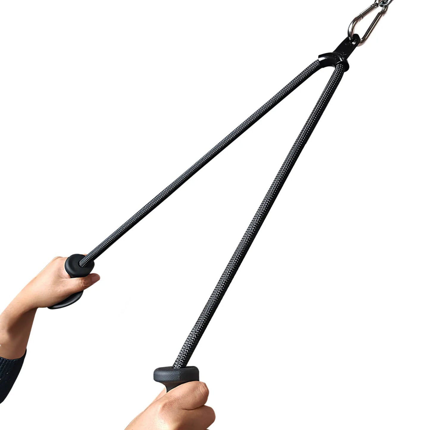 Ergonomic Tricep Rope Pulldown Attachments Upgraded 27 32 40 & 47 Inch Extra Long Triceps Rope Cable Attachments for Gym